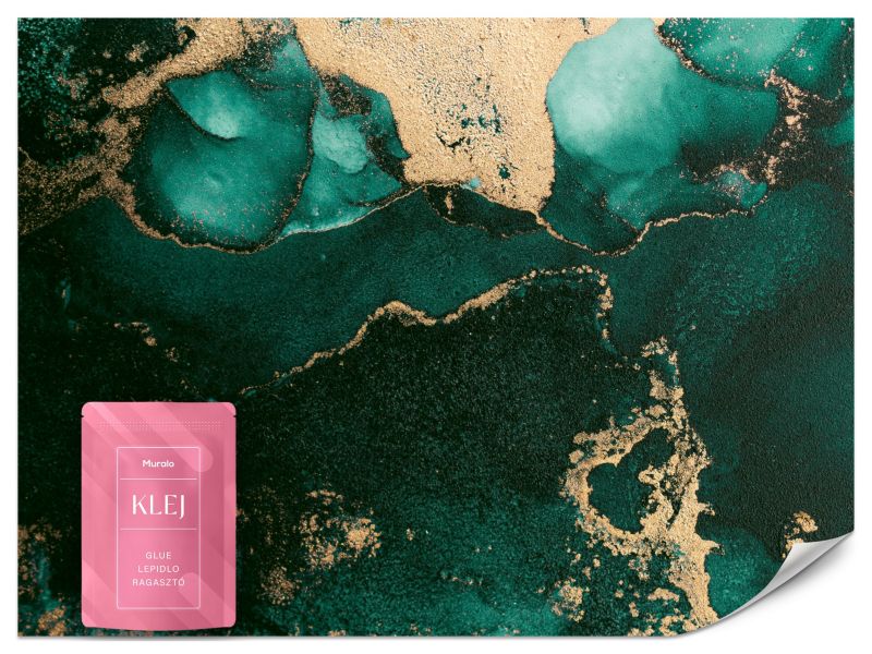 Fototapeta Muralo Abstrakcyjny Turkusowy Marmur 150x105 cm 1szt.