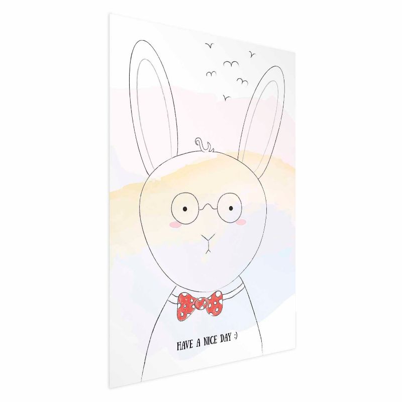 Plakat Artgeist Pozdrowienia od królika 21x30 cm bez ramy 1 szt