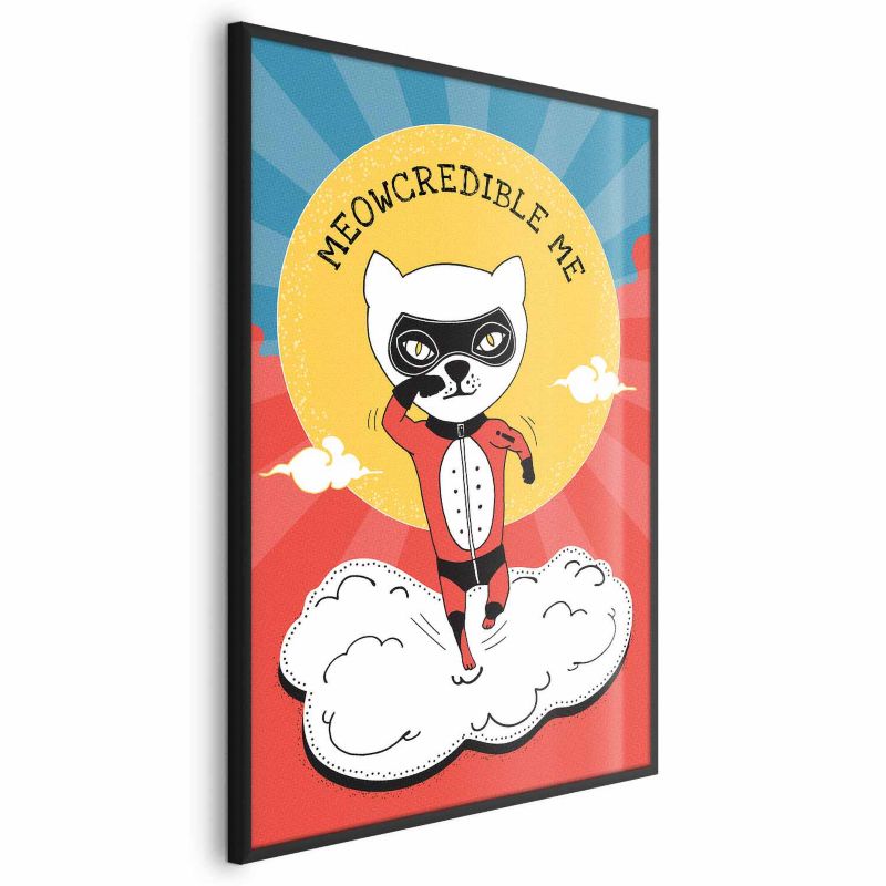 Plakat Artgeist Szanowny kot 21x30 cm z ramą czarną 1 szt