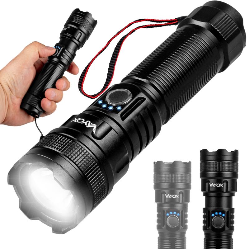Latarka taktyczna Vayox VA0179 akumulatorowa ZOOM 600lm 1 szt.
