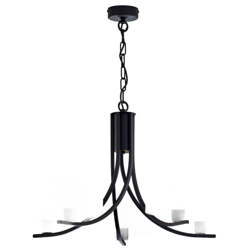 Lampa sufitowa Jupiter ARTHUR czarno-biała 5xE27x40W IP20 - 1 szt