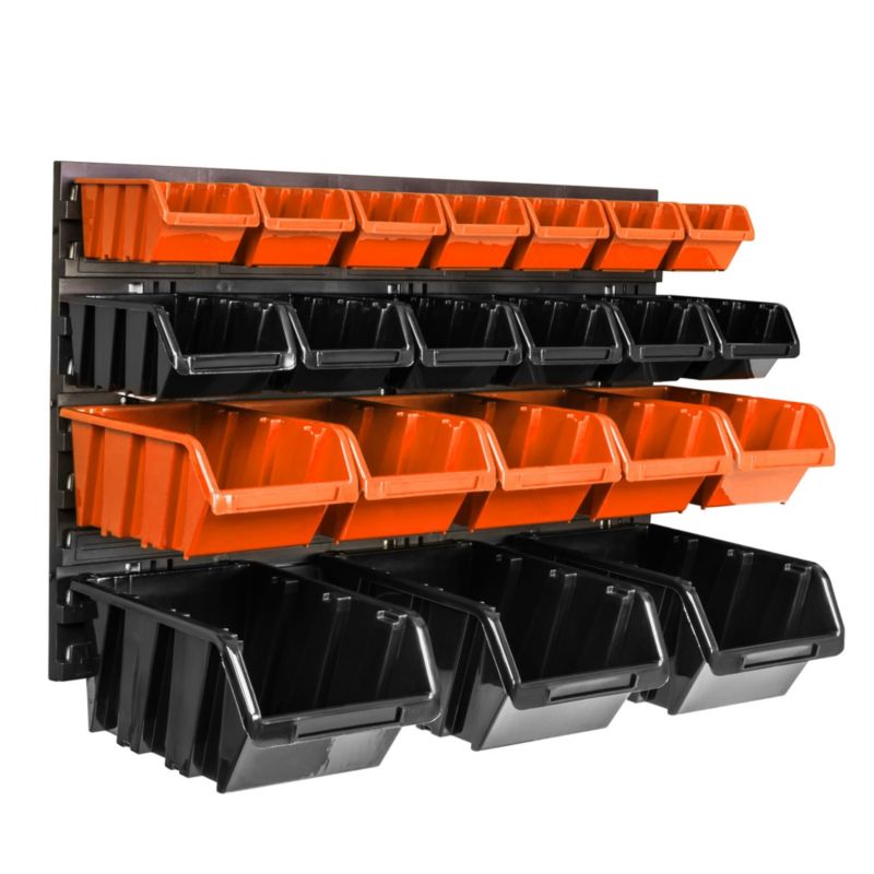 Tablica narzędziowa botle 58 x 39 cm ścianka warsztat 21 kuwet garaż uchwyty haki 1 szt