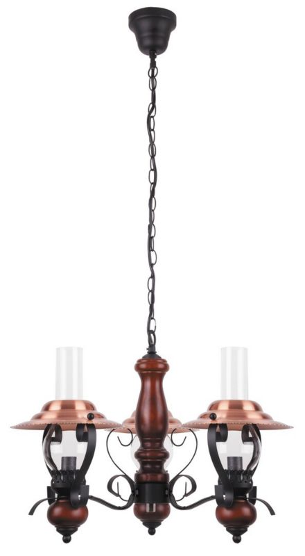 Żyrandol Rabalux Enna czarny styl klasyczny 3 x E14 x 3x MAX 40W IP20 wym: 98,5 x 60 x 60 cm - 1 szt.