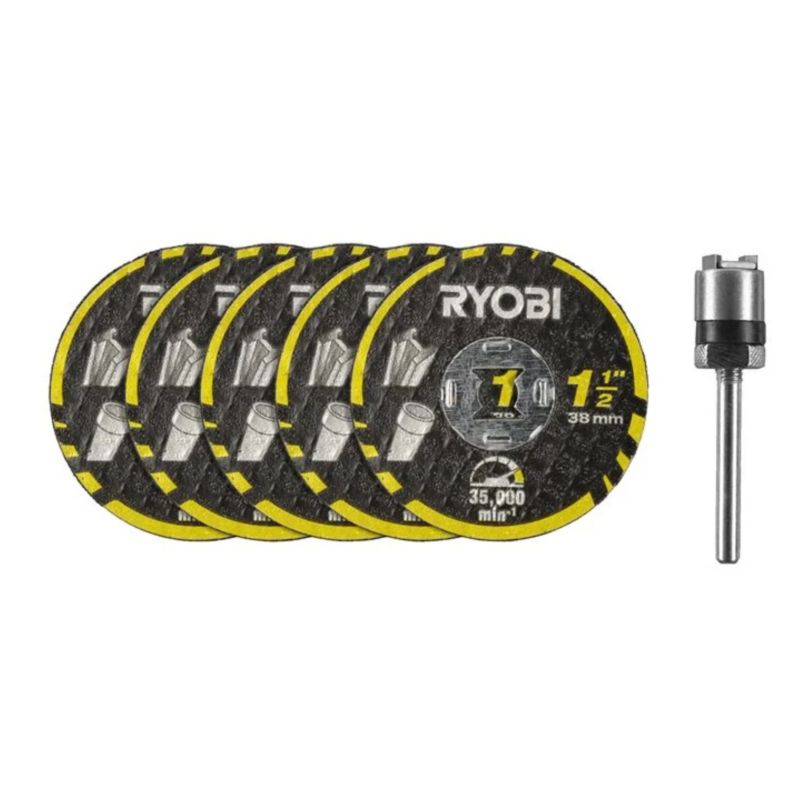 Zestaw Tarcz Tnących RYOBI RAR301-6 38 mm z Blokadą Skrętu 6 elementów 1 szt.