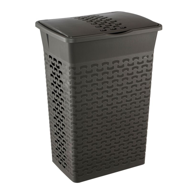 Kosz EDANTI Na Pranie Bieliznę Wolnostojący Łazienkowy 55 L Szary 1 szt.