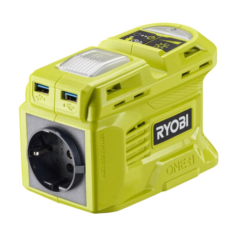 Przetwornica Ryobi RY18BI150B-0 One+ 18V 150W 230V 2xUSB-A akumulatorowa