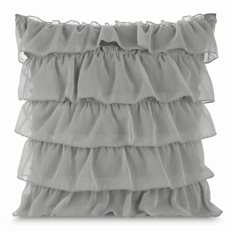 Poszewka DAISY Eurofirany 45 x 45 cm stalowa z falbanami szt. 1