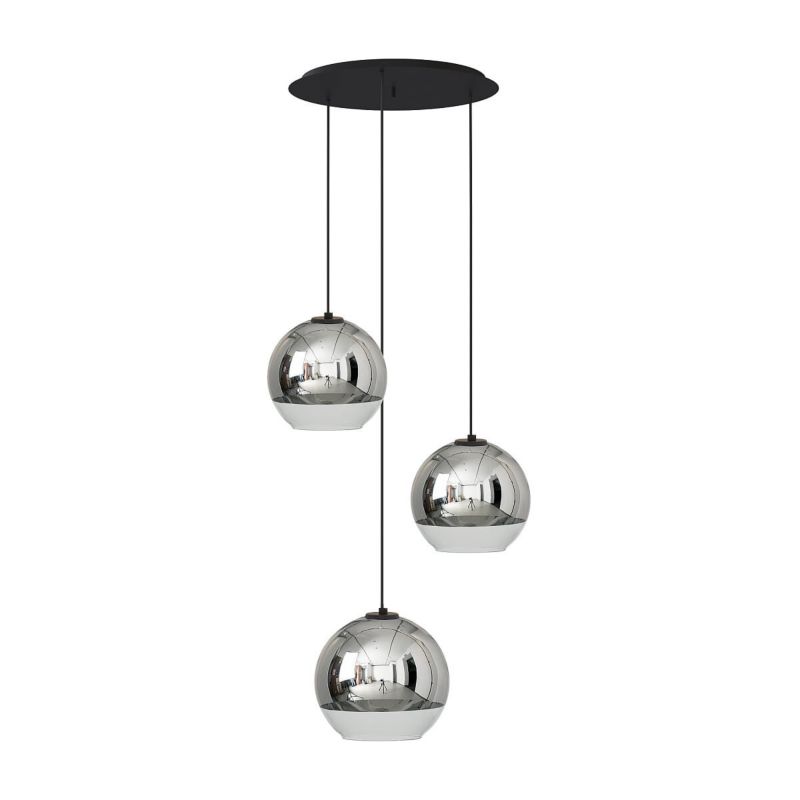 Żyrandol Nowodvorski Lighting Globe czarny-chromowany wym: 120 x 50 x 50 cm 3xE27 x 60W 1 szt.