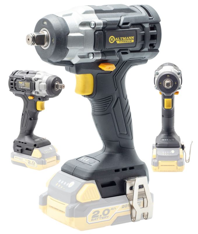 Klucz Udarowy Kaltmann KTI-BKU20V Titanium Bezszczotkowy 450 Nm Uchwyt 1/2 cala (samo urządzenie) 1 szt.