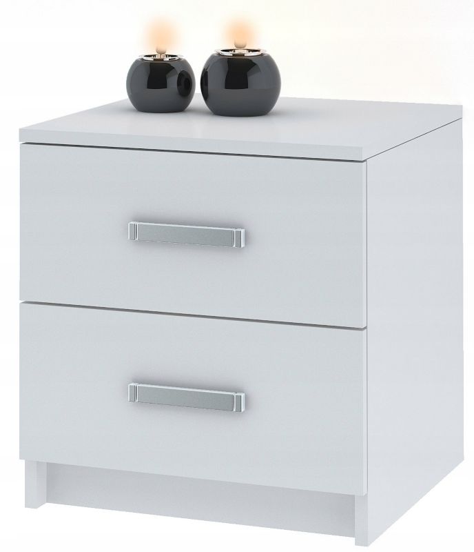 Szafka nocna Matkam CR3-LOFT-2S stolik biały 1 szt.