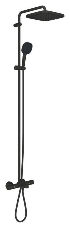 Zestaw wannowy Grohe Vitalio Comfort 250 czarny mat z termostatem deszczownica 1 szt.