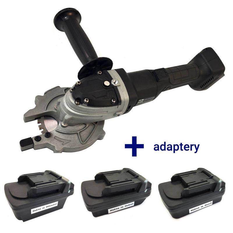 Akumulatorowa przecinarka do prętów zbrojeniowych GLOB TOOLS DC1030 z zestawem adapterów (Bosch, DeWalt, Millwaukee, Makita) 1 szt