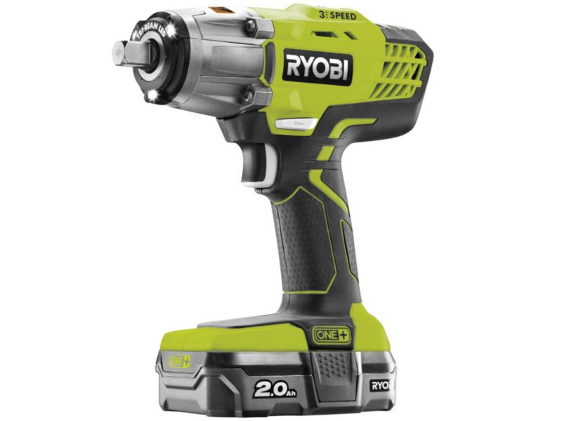 Zestaw Mocny Akumulatorowy Klucz Udarowy RYOBI R18IW3-120S 18V 400Nm ONE+ 3 elementy 1 szt.