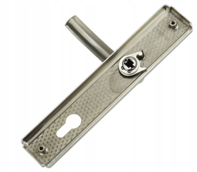 Klamka Drzwiowa FEINZ 90 Mm Wkład Nikiel Ergonomiczna Prawa Zewnętrzna 1 szt.