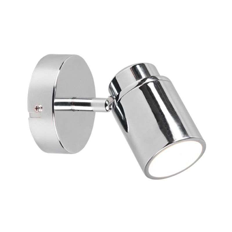 Kinkiet ścienny Trio Angelo chromowany do łazienki 1 x GU10 x 5W IP44 wym: 15,5 x 10,5 x 9 cm - 1 szt.
