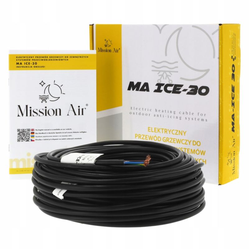 Przewód grzewczy Mission Air przeciwoblodzeniowy ICE-30W/M 1470W 49m 1 szt