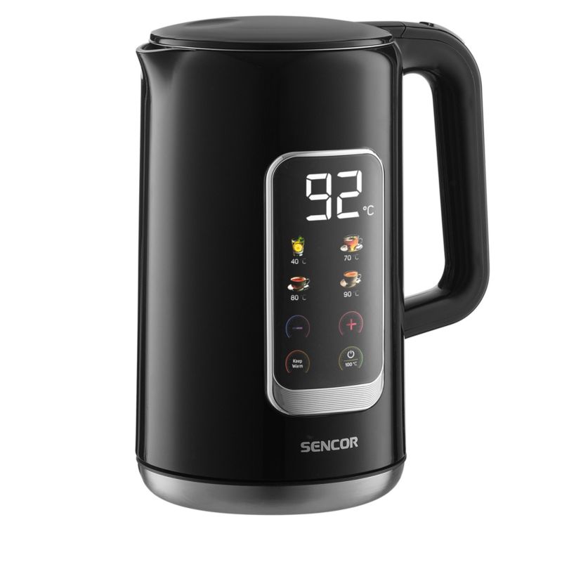 Czajnik Elektryczny Sencor SWK 0951BK 1,7L Wyświetlacz Led 2200W Czarny 1szt