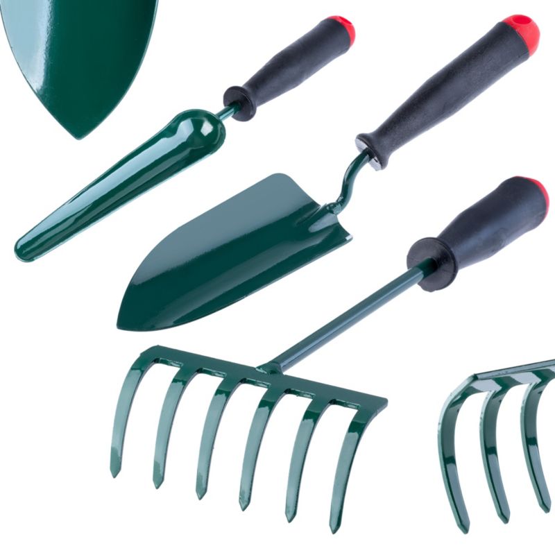 Zestaw Narzędzi Ogrodowych KADAX 3W1 Łopatka Do Korzeni Łopata Grabie Grabki 1szt.