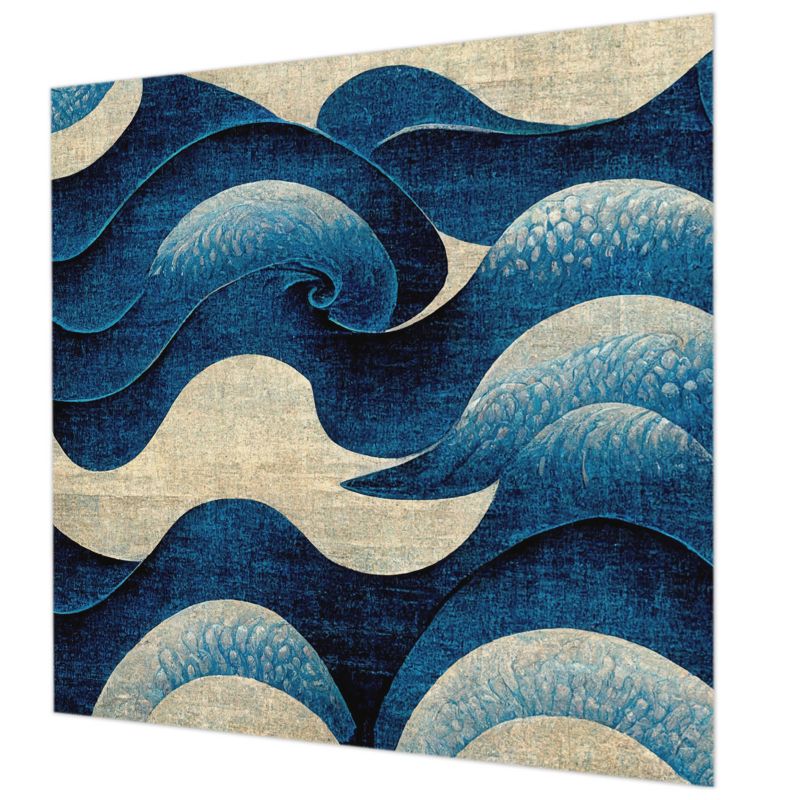 Tapeta Ścienna Flizelinowa Tulup 250x250 cm Niebieskie Fale Do Salonu, Do Sypialni, Do Biura 1 szt.