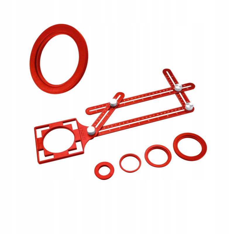 Szablon do otworów Extol Craft przymiar wzornik znacznik płytek aluminium 1szt