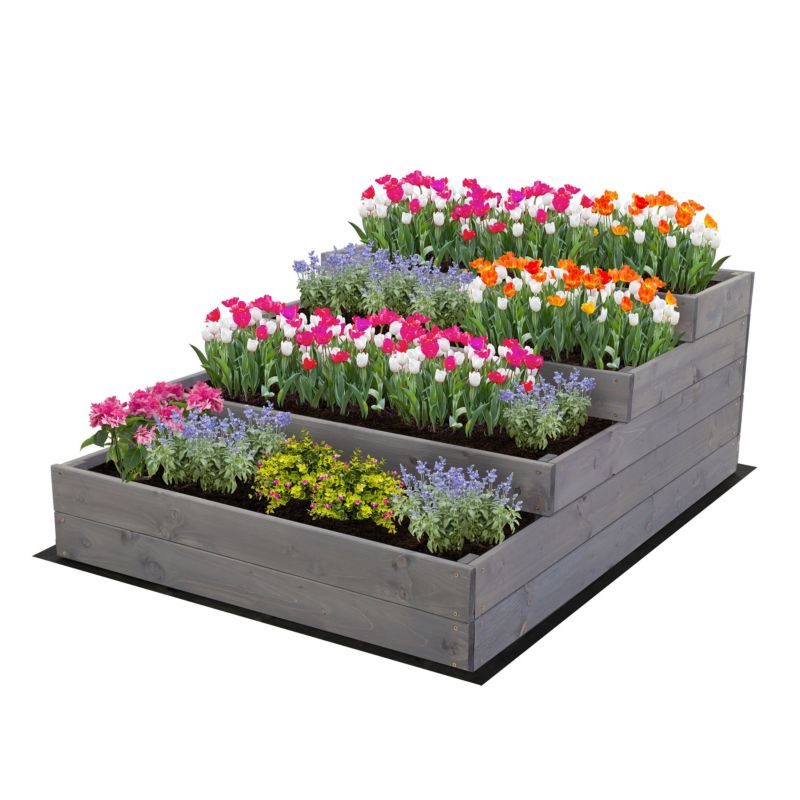 Warzywnik MODO24 45x90x120 cm szara impregnacja szeroki wysoki 1 szt.