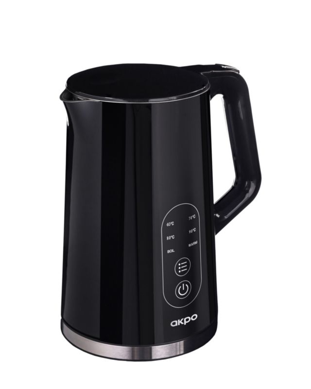 Czajnik elektryczny AKPO AGC 340CY 2200W 1.7l czarny połysk 1szt.