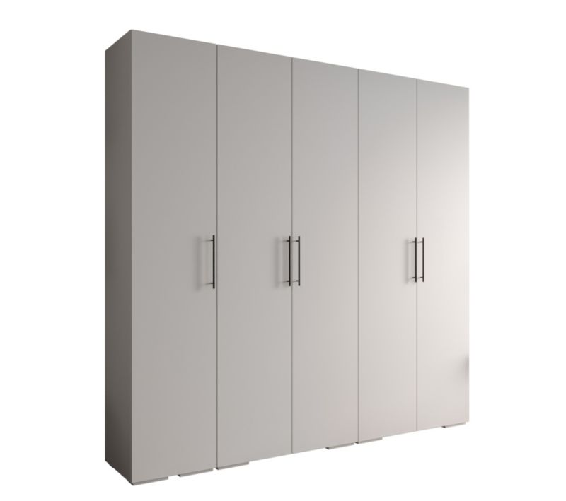 Szafa ubraniowa Garderoba Abiks INOVA 3 2,5SZ biały+czarny 1 szt.