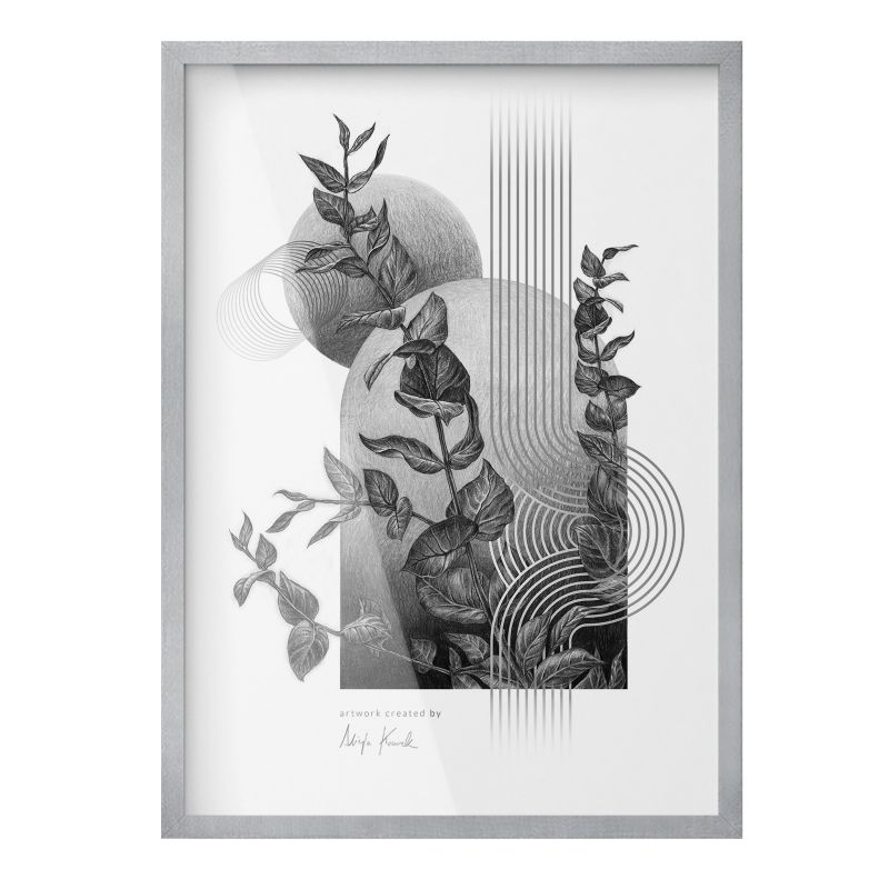 Ekologiczna Ramka Na Plakat ArtPrintCave 50x70 cm Srebrna ramka Stylowa 1szt.