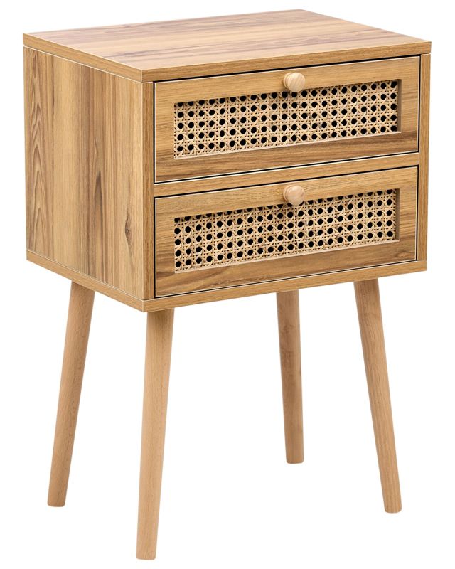 Szafka nocna Butte Drewno Jasnobrązowy 1 szt.