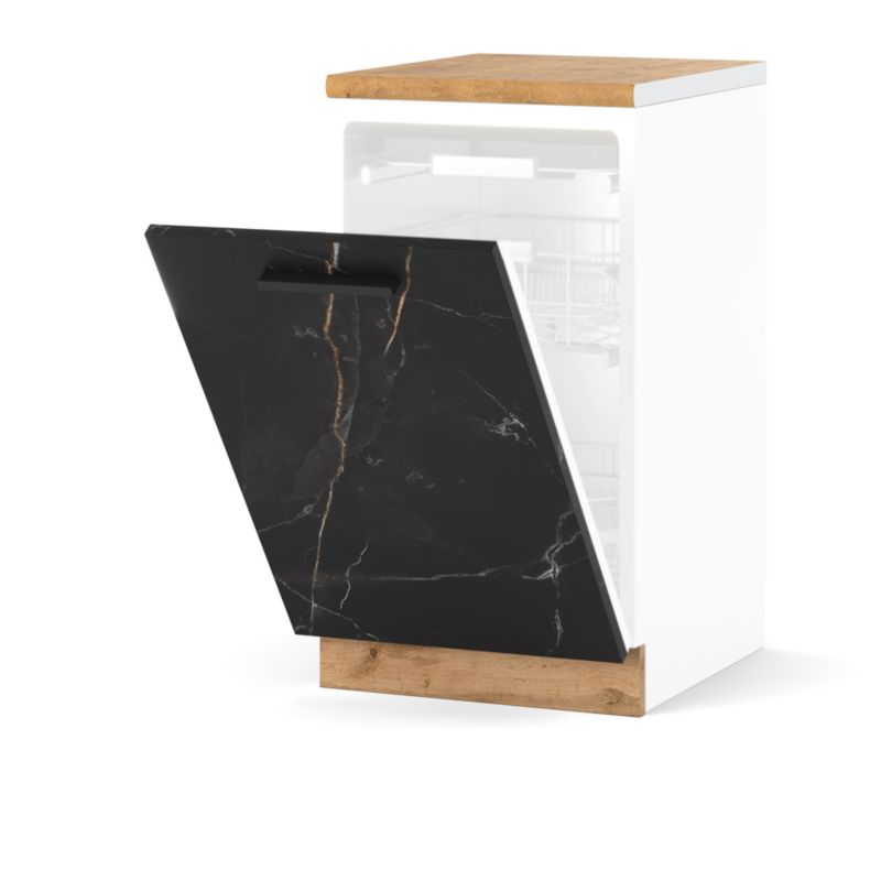 Szafka Kuchenna Hurtownia-Mebli Stojąca Do zmywarki Blanka dolna ZM45 45cm Dąb Wotan San Sebastian 45x47x85 cm 1szt.