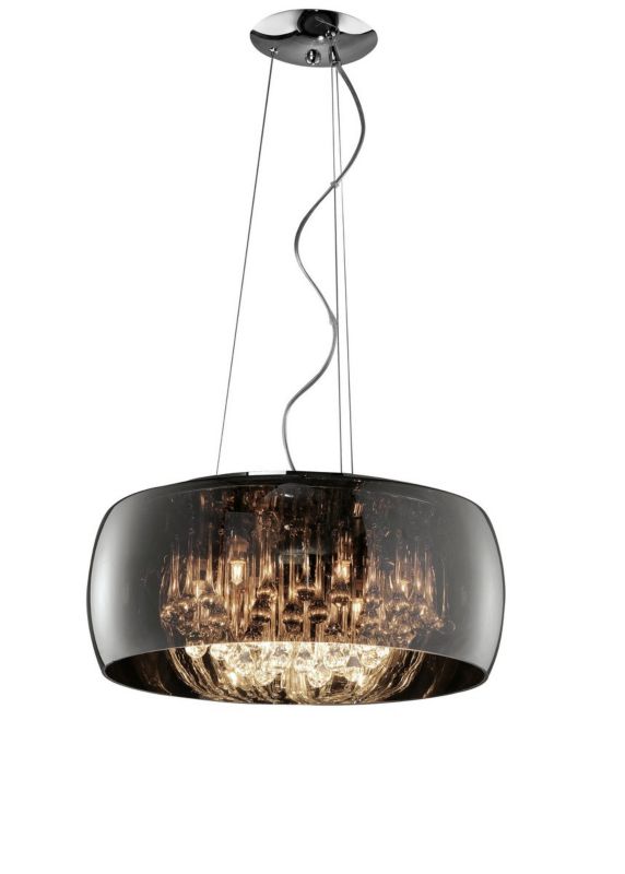 Żyrandol Trio Vapore 7775 srebrno-czarny kryształowy 6xG9 x 1 szt.