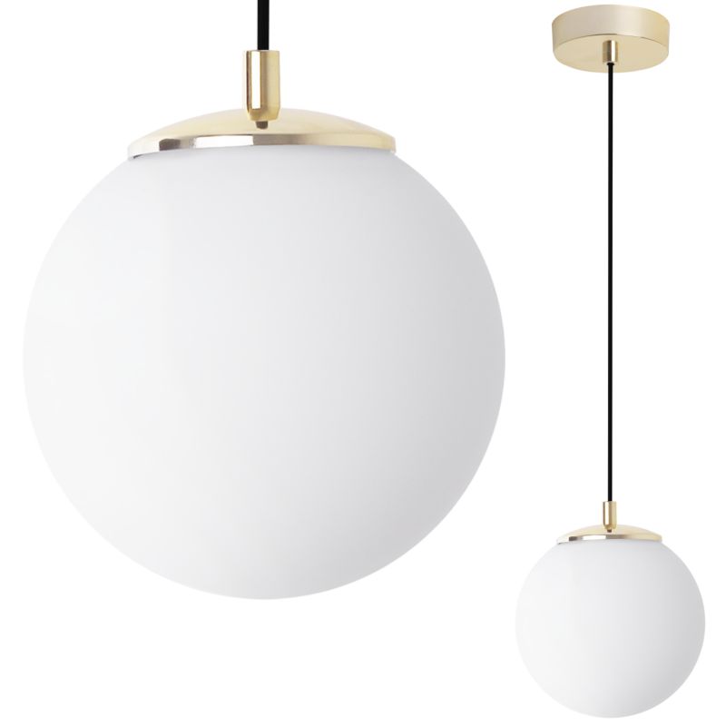 Lampa sufitowa wisząca Light Home LH Florence linka czarna 1x E14 biały/złoty 1szt.