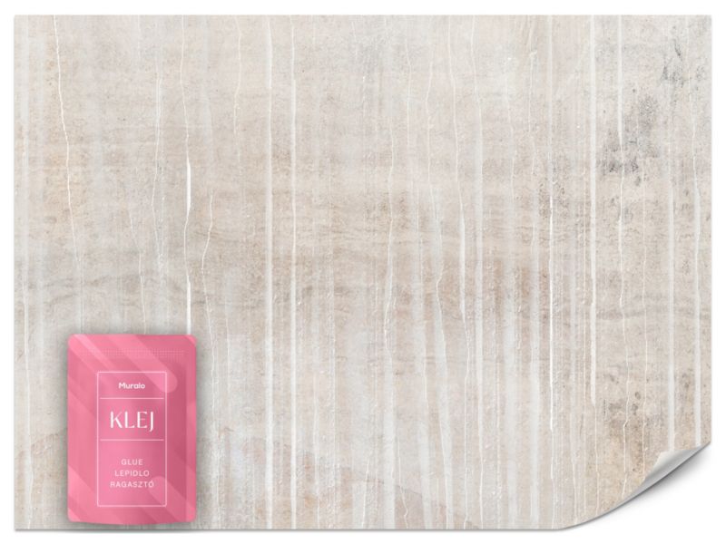 Fototapeta Muralo Białe Linie na Betonowej Ścianie 350x256 cm 1szt.