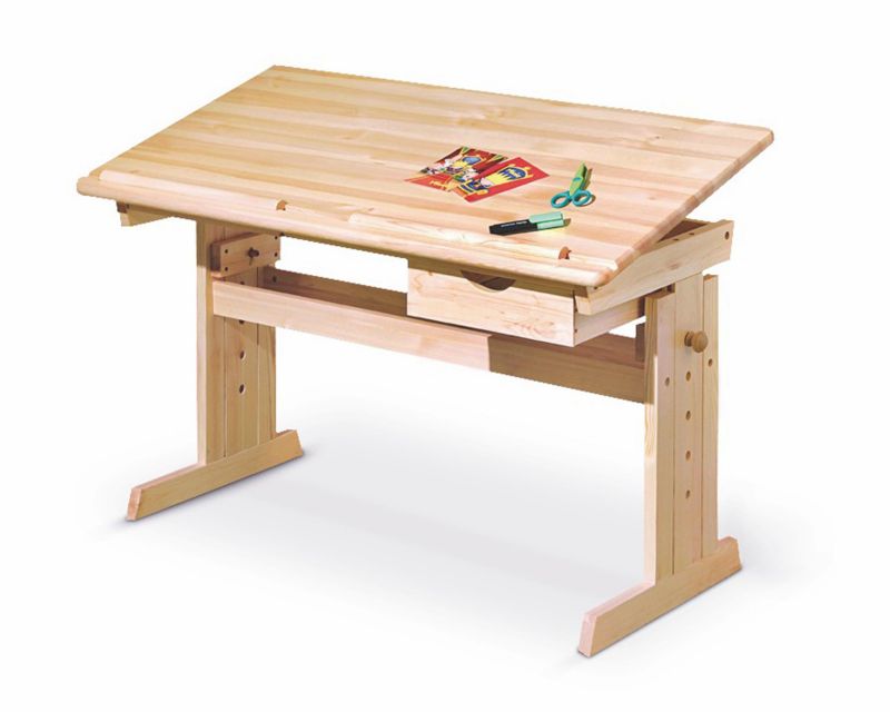 Biurko Regulowane Julia HALMAR Sosna 109x55x63 cm 1 szt.