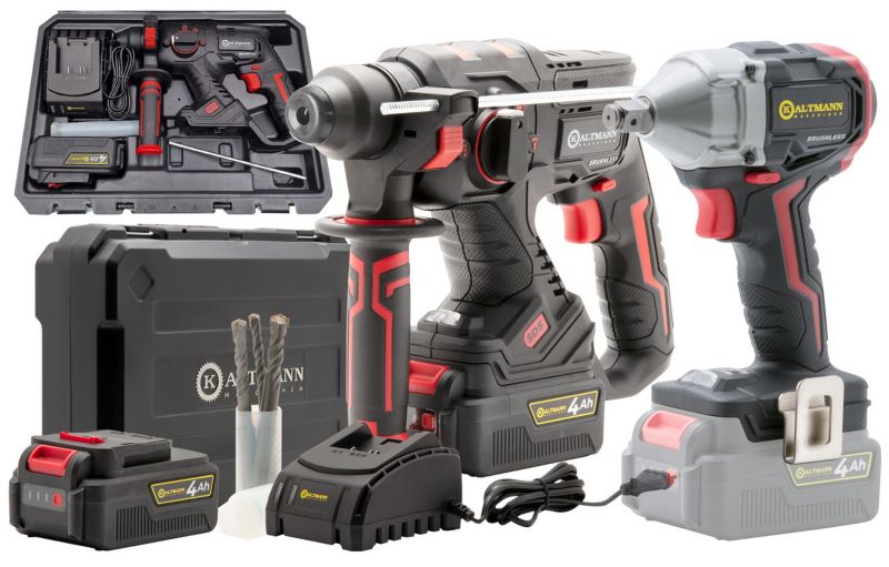 Zestaw 2w1 Kaltmann KBL-MWR20V & KBL-KU20V PRO Bezszczotkowa Wiertarka Udarowa i Akumulatorowy Klucz Udarowy 1 szt.