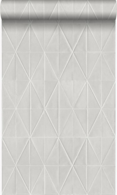 Tapeta Origin Wallcoverings forma graficzna szarym błyszczącym 53 cm x 10.05 m - 1 rol.