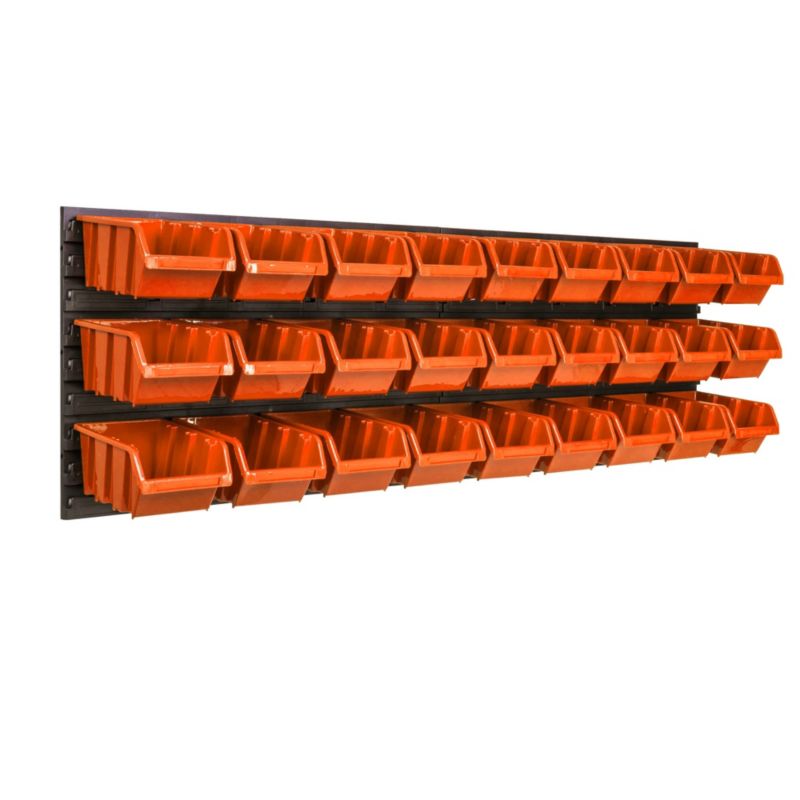 Tablica narzędziowa botle 115 x 39 cm ścianka warsztat 27 kuwet garaż uchwyty haki 1 szt