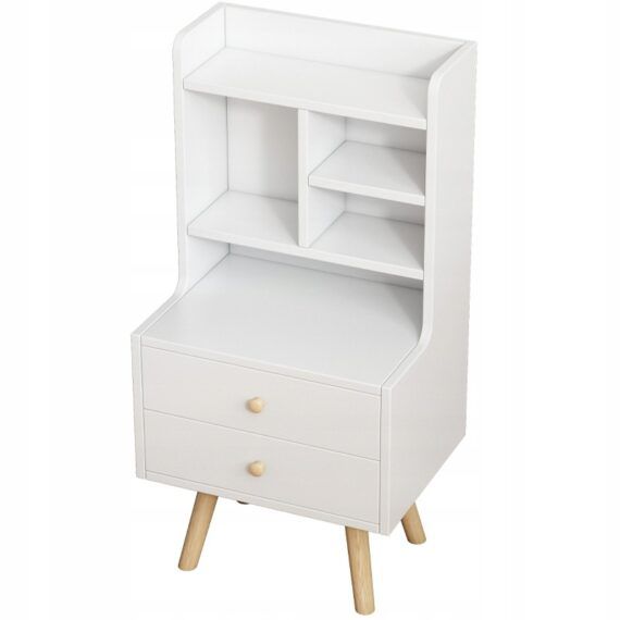 Szafka Rebiko nocna stolik z szufladami skandywanski styl 1 szt.