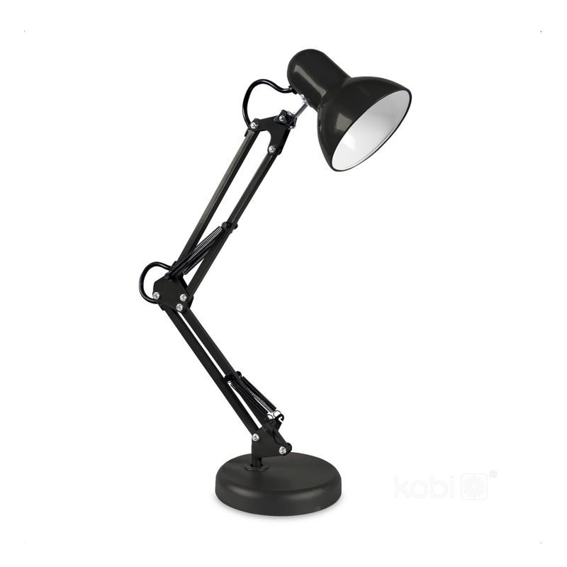 Lampka biurkowa Kobi 1xE27 czarna 1szt.