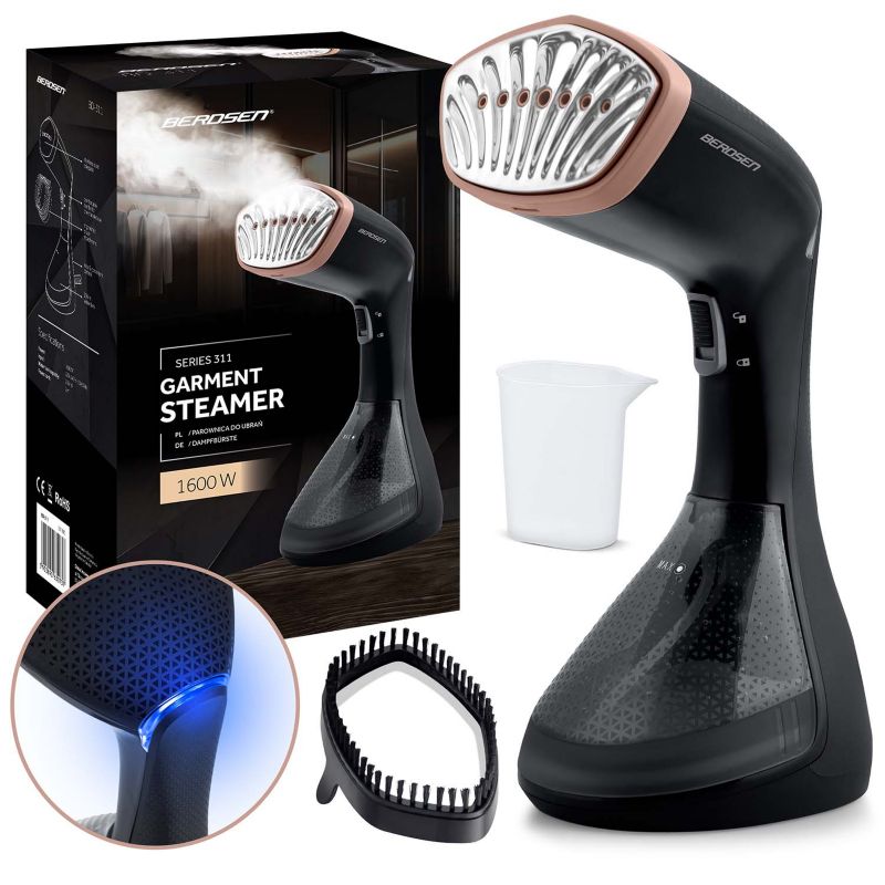 Parownica do ubrań Berdsen BD-311 Steamer parowy 1600W czarny 26g/min 1szt.