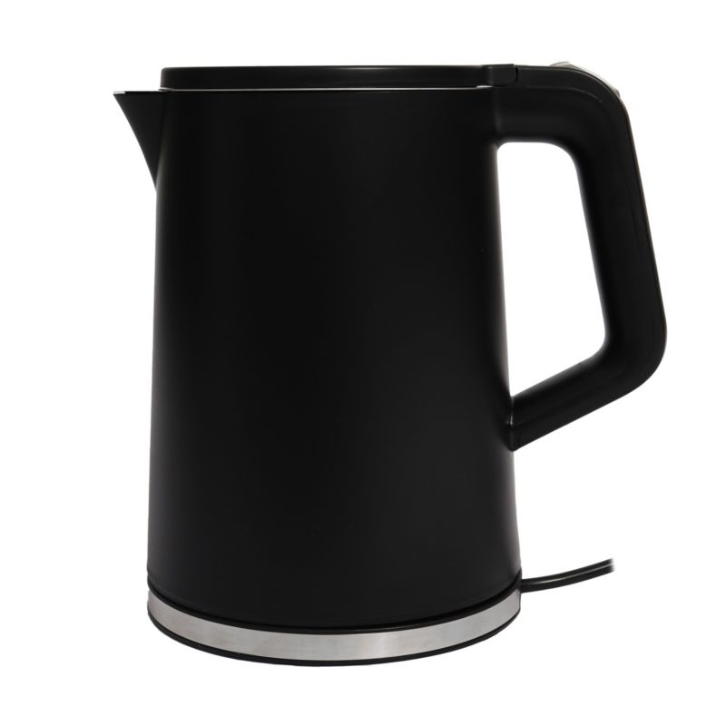 Czajnik elektryczny Bauerkraft bezprzewodowy mały turystyczny 1500W 1.2l obrotowy czarny 1szt