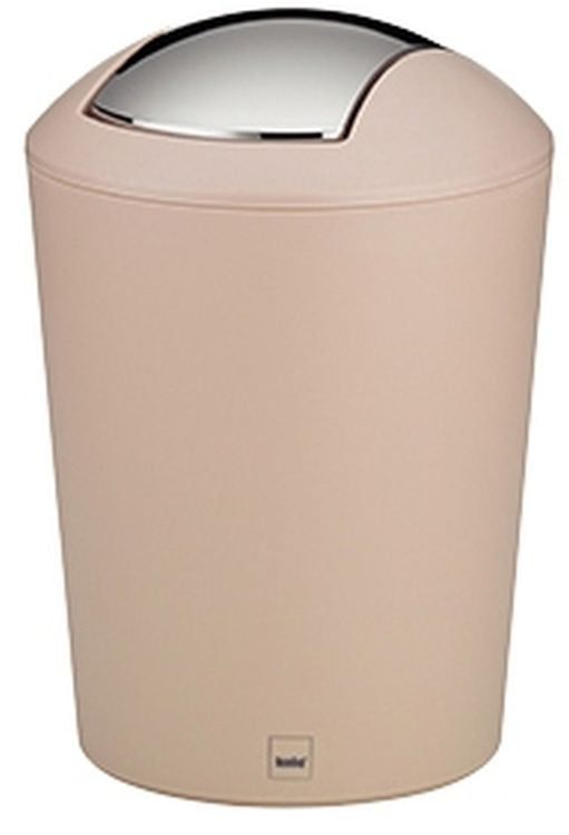 Kosz na śmieci Kela Marta 1,7L kremowy, ruchoma pokrywa, plastik, 1 szt.