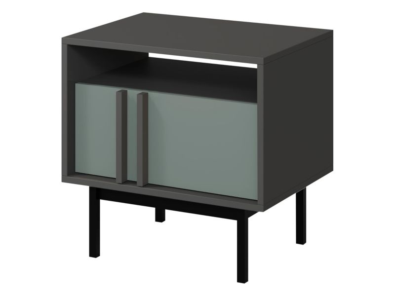 Szafka nocna MIRJAN 24 Alsy 13 antracyt + aloes 1 szt.