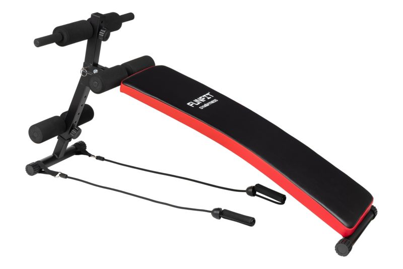 Ławka skośna FUNFIT GYM&FITNESS treningowa do ćwiczeń regulowana składana do brzuszków 1 szt.