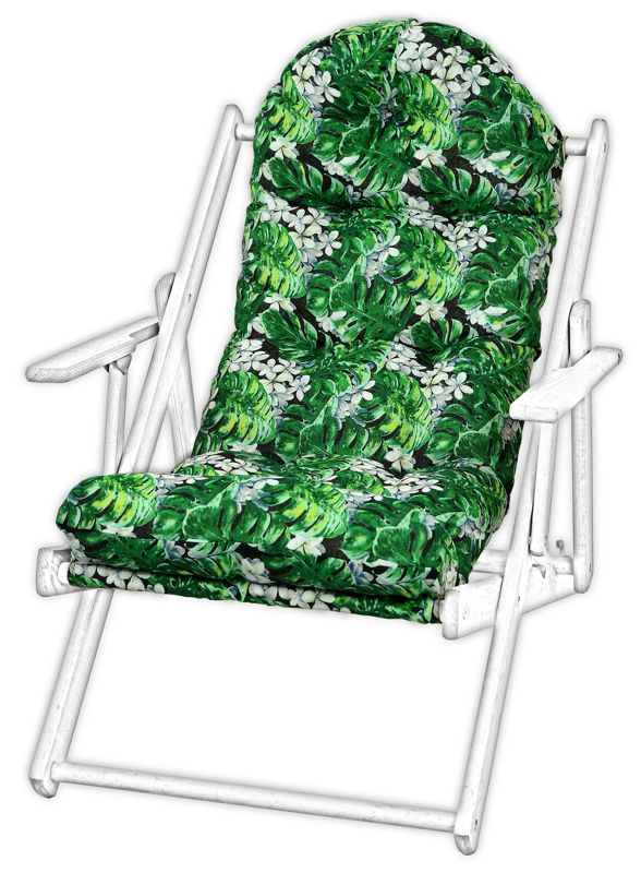 Poduszka na leżak drewniany AMPO zielony czarny 1 szt.