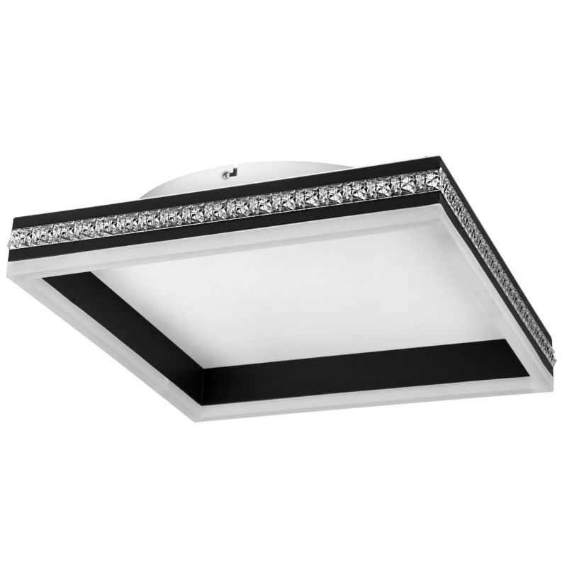 Żyrandol LED XUDO 46W 40x40cm Biały neutralny 4000K Kwadratowy Czarny 1 szt.