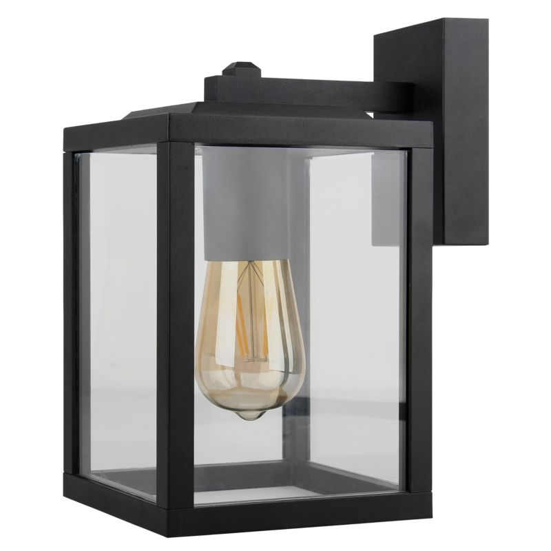 Kinkiet zewnętrzny E27 LED MasterLED Lidio IP44 lampa ogrodowa ścienna czarna 1 szt.