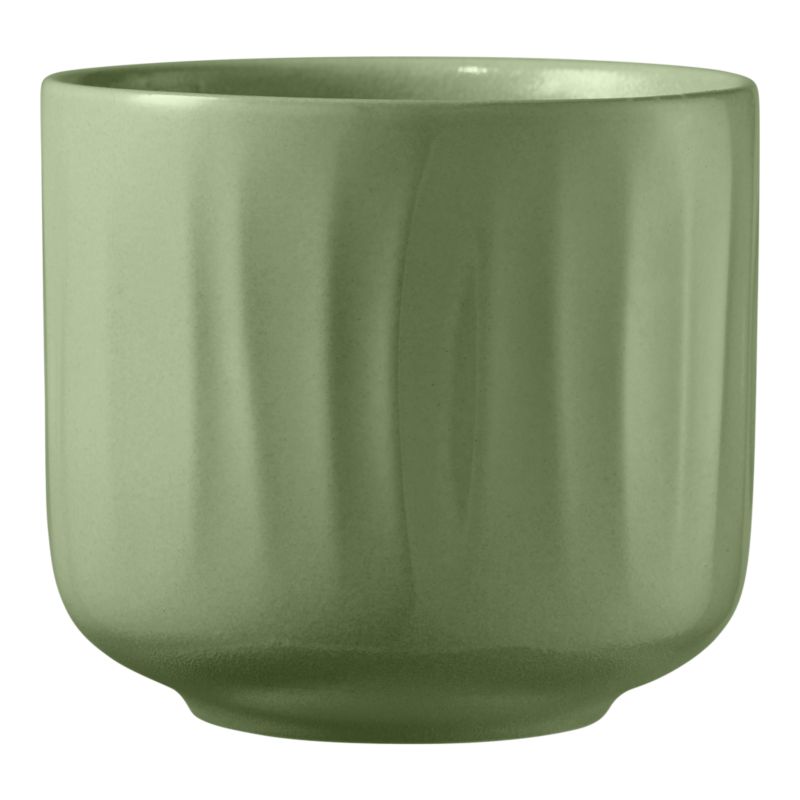 Osłonka doniczki Verve Bagua zielona 19 cm