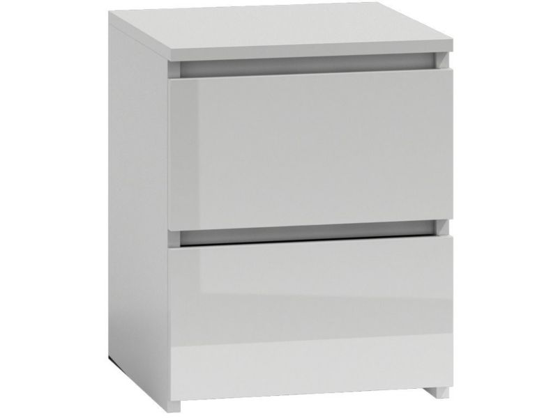 Szafka Nocna Topeshop Malwa M2 Biały Połysk 30x30x40 cm 1 szt.