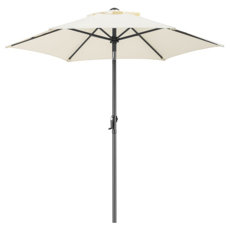 Parasol ogrodowy Bauerkraft składany regulowany 200 cm 50UV beżowy 1 szt.